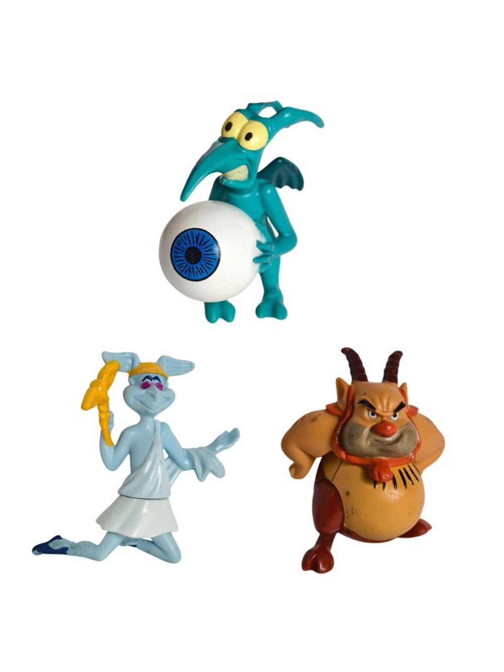 1997 Disney Hercules Hermes Panic Collectibles McDonalds 3 pc Figure Set